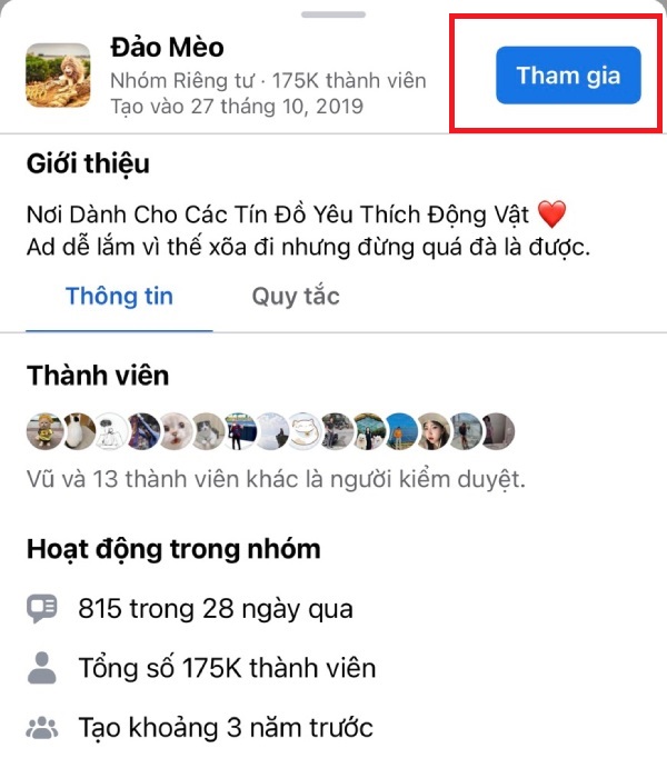 Cách gia nhập nhóm kín trên Facebook