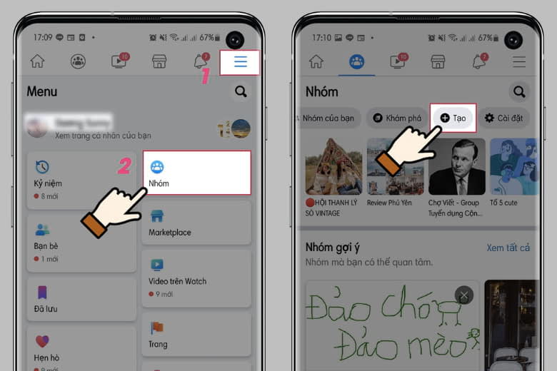 cách tạo nhóm kín trên facebook bằng điện thoại